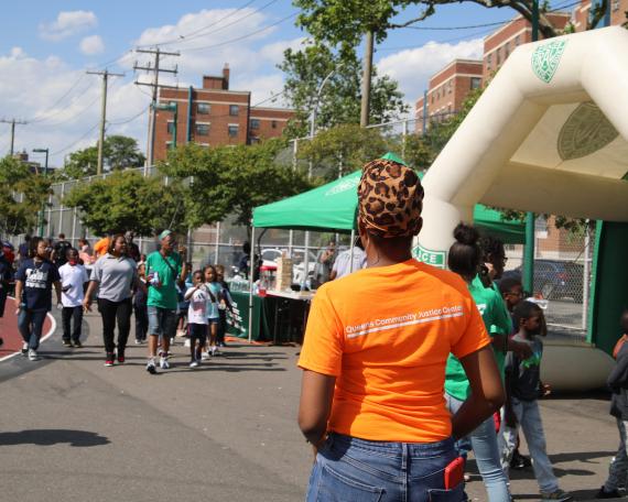 Community resource fair in Queens.