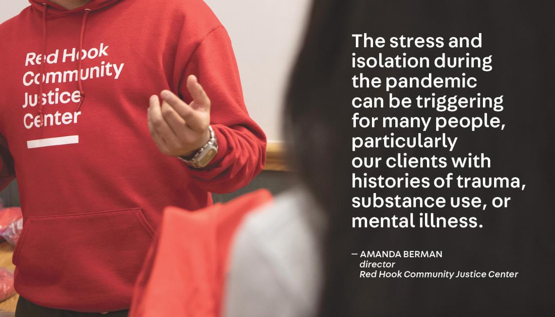 Quote by Amanda Berman, Red Hook Justice Center
