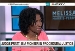 Newark Judge Victoria Pratt appears on MSNBC to discuss procedural justice.