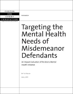 Targeting the Mental Health Needs of Misdemeanor Defendants