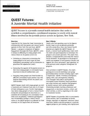 Quest Futures: A Juvenile Mental Health Initiative