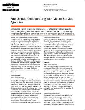 Collaborating with Victim Service Agencies