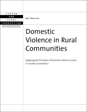 Domestic Violence in Rural Communities: Applying Key Principles of ...