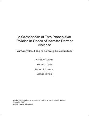 Comparison of Two Prosecution Policies