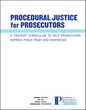 Front cover of "Procedural Justice for Prosecutors"