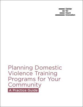 Cover of Planning Domestic Violence Training Programs for Your Community