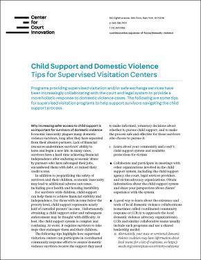 Child Support DV Fact Sheet Cover