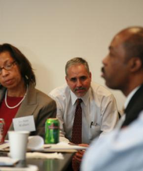 Jo-Anne Wallace, Domingo Herraiz and Theron Bowman at the failure roundtable