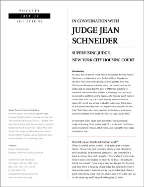 In Conversation with Judge Jean Schneider