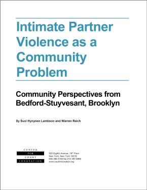 Intimate Partner Violence as a Community Problem: Community Perspectives from Bedford-Stuyvesant, Brooklyn