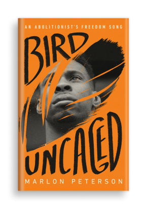 Marlon Peterson bird uncaged book cover with transparent background