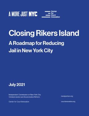 Closing Rikers Island report cOVER