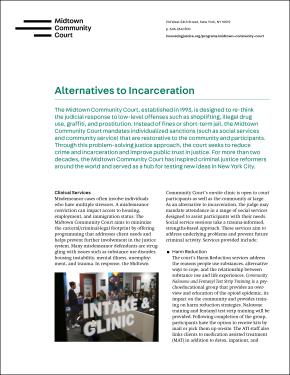 Midtown Community Court: Alternatives to Incarceration